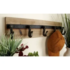 Hooks-Kirkland's Home Warm Brown Industrial Iron Wall Hooks
