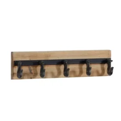 Hooks-Kirkland's Home Warm Brown Industrial Iron Wall Hooks