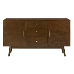 Console Tables-Kirkland's Home Warm Brown Mid-Century Modern Storage Console