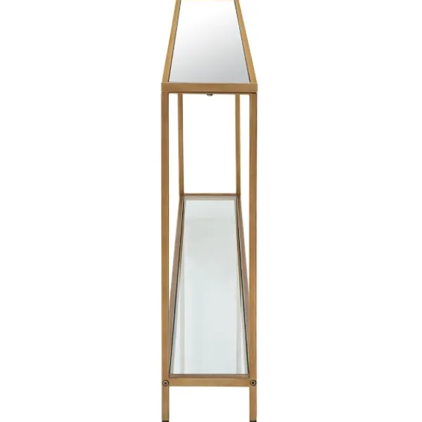 Entryway Furniture-Kirkland's Home Warm En Mirrored Top Console Table Gold