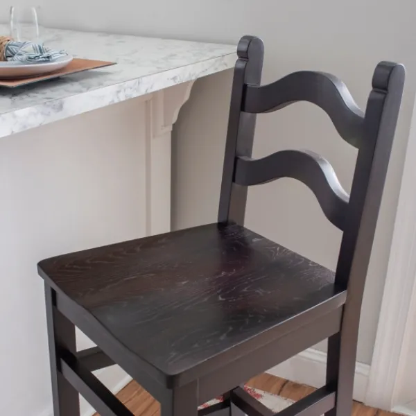 Bar Stools & Counter Height Stools-Kirkland's Home Warm Ladder Back Bar Stools, Set Of 2 Brown
