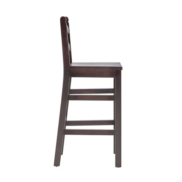 Bar Stools & Counter Height Stools-Kirkland's Home Warm Ladder Back Bar Stools, Set Of 2 Brown