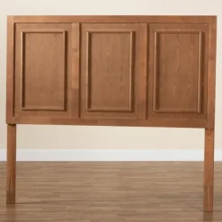 Beds & Headboards-Kirkland's Home Warm 3-Panel Wood Queen Headboard Brown