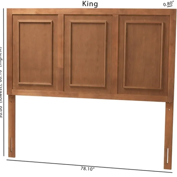 Beds & Headboards-Kirkland's Home Warm 3-Panel Wood Queen Headboard Brown