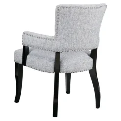 Dining Chairs-Kirkland's Home Warms Nailhead Trim Dining Chair Gray