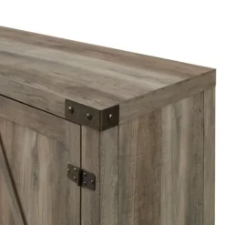 Tv Stands & Media Consoles-Kirkland's Home Wash Barn Doors Tv Stand Gray