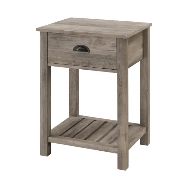 Accent & End Tables-Kirkland's Home Wash Country Accent Table Gray