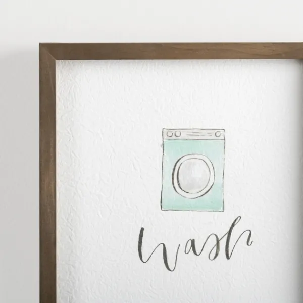 Wall Plaques-Kirkland's Home Wash Dry Fold Wall Plaques, Set Of 4 White/Multi