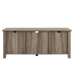 Tv Stands & Media Consoles-Kirkland's Home Wash Grooved Door Tv Stand Gray