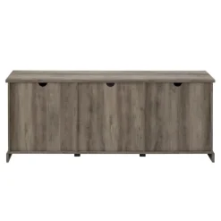 Tv Stands & Media Consoles-Kirkland's Home Wash Sliding Barn Door Tv Stand Gray