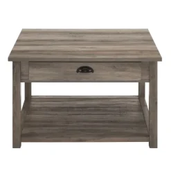 Coffee Tables-Kirkland's Home Wash Square Coffee Table Gray