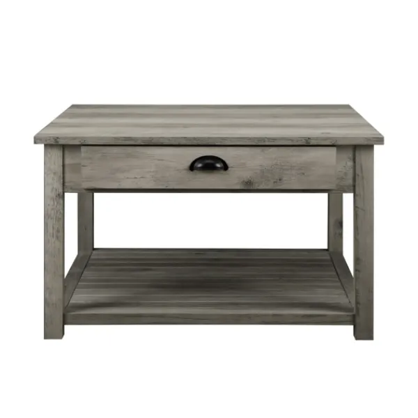 Coffee Tables-Kirkland's Home Wash Square Coffee Table Gray