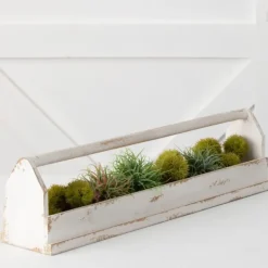 Decorative Trays-Kirkland's Home Washed Wooden Tray With Handle White