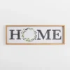 Wall Quotes & Signs-Kirkland's Home Watercolor Home Wreath Wall Plaque White/Black