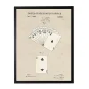 Framed Art-Kirkland's Home Watercolor Playing Cards Framed Art Print Tan