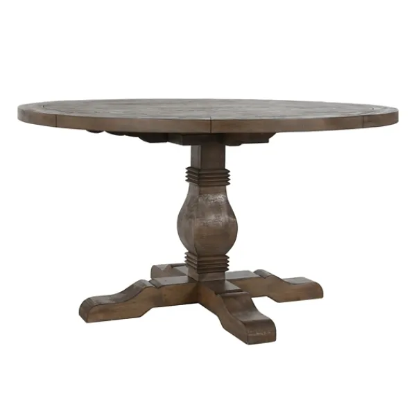 Dining Tables-Kirkland's Home Weathered Pine Wood Dining Table Brown