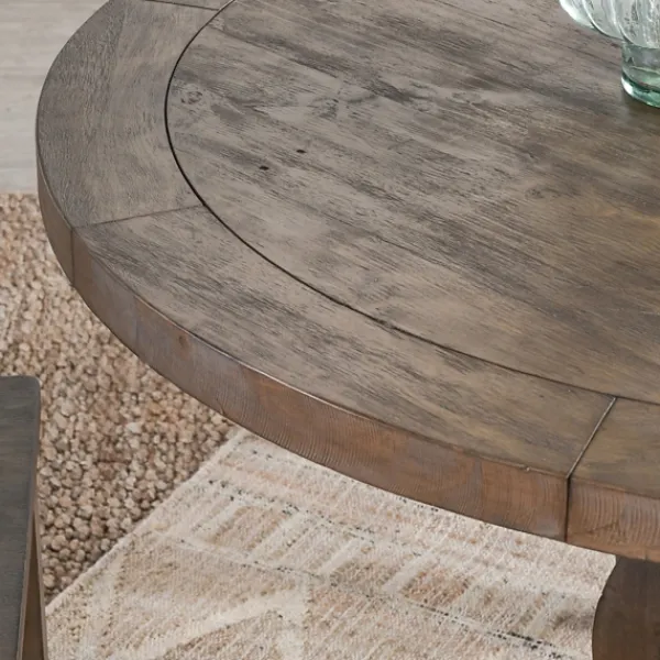 Dining Tables-Kirkland's Home Weathered Pine Wood Dining Table Brown