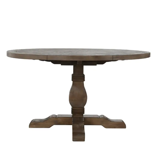 Dining Tables-Kirkland's Home Weathered Pine Wood Dining Table Brown