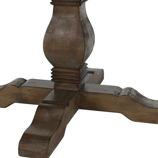 Dining Tables-Kirkland's Home Weathered Pine Wood Dining Table Brown