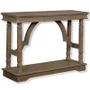 Console Tables-Kirkland's Home Weathered Wooden Trestle Console Table Brown