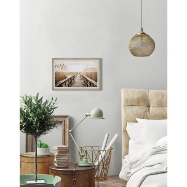 Framed Art-Kirkland's Home Weekend Vibes Framed Art Print Gray/Tan