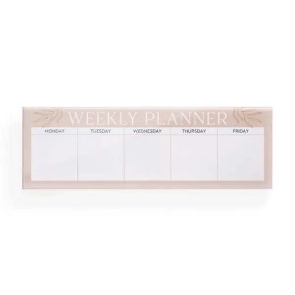 Memo & Chalkboards-Kirkland's Home Weekly Planner Acrylic Dry Erase Board Tan