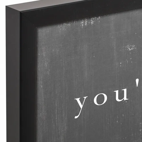 Wall Quotes & Signs-Kirkland's Home Welcome At This Table Black Framed Canvas Print Black/Gray