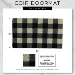 Doormats-Kirkland's Home Welcome But Leave By Nine Doormat Tan/Black