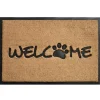 Doormats-Kirkland's Home Welcome Paw Doormat Tan/Black