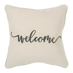 Pillows-Kirkland's Home Welcome Sentiment Accent Pillow Tan/Black