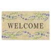 Doormats-Kirkland's Home Welcome With Lavender Doormat Tan/Purple