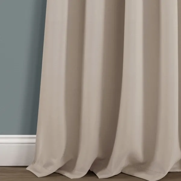 Curtains & Drapes-Kirkland's Home Wheat Knotted Curtain Panel Set, 84 In. Tan
