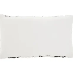 Pillows-Kirkland's Home White And Black Tufted Geo Lumbar Pillow White/Black