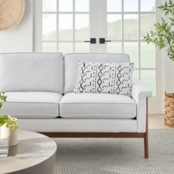 Pillows-Kirkland's Home White And Black Tufted Geo Lumbar Pillow White/Black