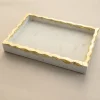Decorative Trays-Kirkland's Home White And Gold Marble Vanity Tray White/Gold