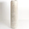 Vases-Kirkland's Home White And Gold Wood Cylinder Vase, 32 In. White/Gold