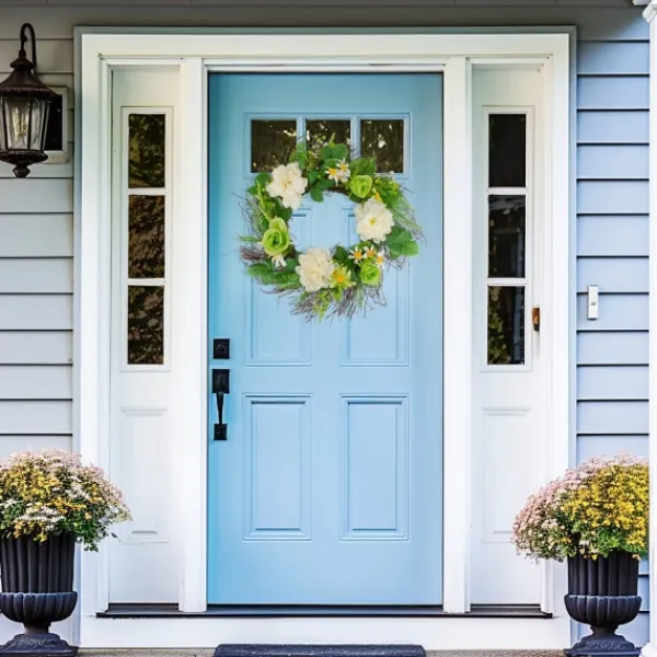 Wreaths-Kirkland's Home White And Green Mixed Floral Spring Wreath White/Green