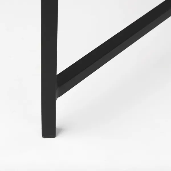 Coffee Tables-Kirkland's Home White And Onyx Marble Top Square Coffee Table