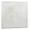 Canvas Art-Kirkland's Home White And Silver Impasto Abstract Canvas Art Print White/Silver