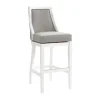 Bar Stools & Counter Height Stools-Kirkland's Home White And Swivel Bar Stool Gray