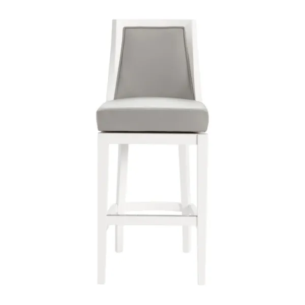 Bar Stools & Counter Height Stools-Kirkland's Home White And Swivel Bar Stools, Set Of 2 Gray