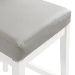 Bar Stools & Counter Height Stools-Kirkland's Home White And Swivel Counter Stools, Set Of 2 Gray