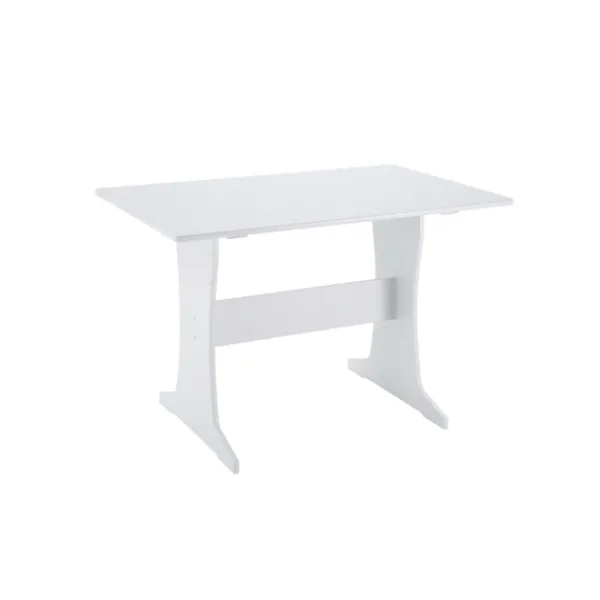 Dining Sets-Kirkland's Home White And Upholstered 3-Pc Dining Nook Set Gray