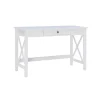 Office Furniture-Kirkland's Home White Antique Pine X Frame Desk