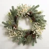Wreaths-Kirkland's Home White Berry Pinecone Spiral Wreath Green/White/Brown