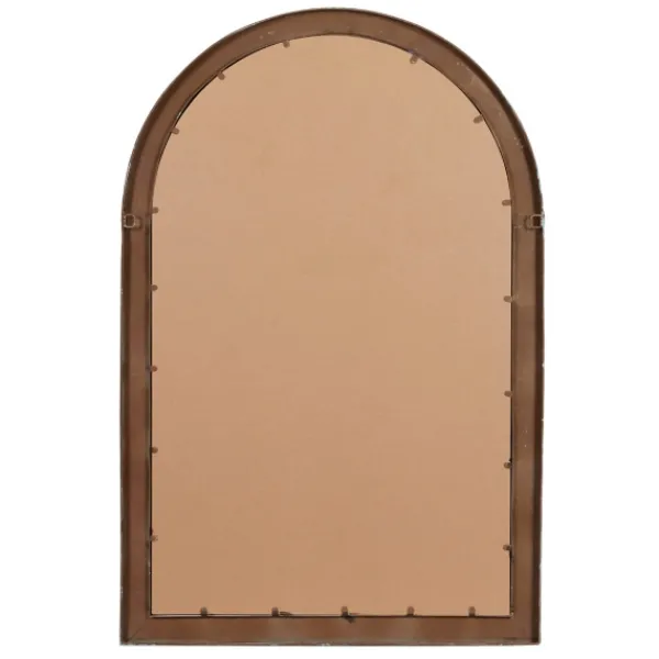 Decorative Mirrors-Kirkland's Home White Brown Rustic Window Iron Frame Wall Mirror