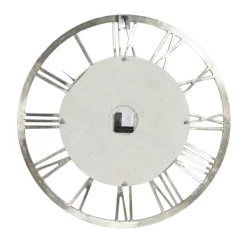 Clocks-Kirkland's Home White Cambrie Ceramic Wall Clock