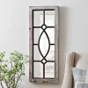 Decorative Mirrors-Kirkland's Home White Distressed Panel Wall Mirror