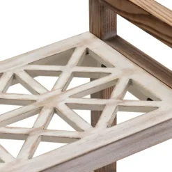 Bookshelves-Kirkland's Home White Distressed Wood Bookshelf