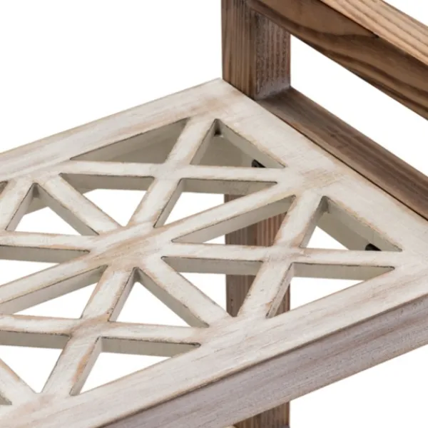 Bookshelves-Kirkland's Home White Distressed Wood Bookshelf